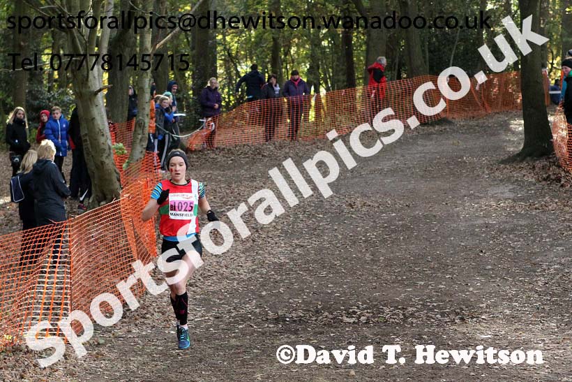Senior women, 2016 National Cross Country Relays, Berry Hill Park, Mansfield. Photo: David T. Hewitson/Sports for All Pics